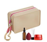 Borsa Per Trucco In Silicone Impermeabile - Organizzatore Da Toeletta Per Le Donne Da Viaggio Per Donne | Custodia Di Stoccaggio Compatta Per La Spazzola Per Rossetti Per Eyeliner E L'essenziale Per I