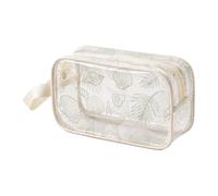 Borsa per trucco trasparente con PVC resistente agli spruzzi, Mondo marino | Corpo in PVC resistente agli spruzzi, visualizzazione trasparente degli oggetti, chiusura a cerniera