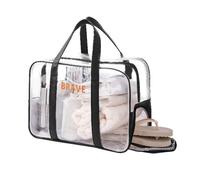 Borsa Per Trucco Trasparente Lavare A Secco E Umido Separazione Articoli Da Toeletta Cosmetici Fitness Nuoto Articoli Da Toeletta Resistenti All'acqua Cosmetici Nuoto In Spiaggia