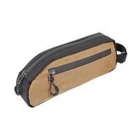 Borsa per tubo superiore per bicicletta, tasca porta attrezzi con cerniera laterale, organizer in nylon + poliestere per touring, mountain bike, ciclismo su strada, guida urbana, 23 x 9,5 x 5 cm