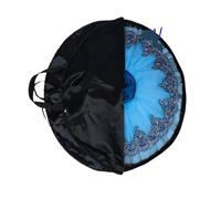 Borsa per tutù da balletto per ragazze borsa da ballo per tutù da balletto in tela impermeabile flessibile e pieghevole morbida borsa da ballo, nero, Diameter 106CM