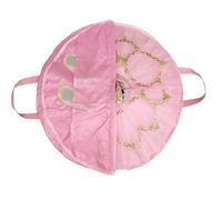 Borsa per tutù da balletto per ragazze, in tela impermeabile, flessibile e pieghevole, morbida borsa da balletto, Rosa, Diameter 80CM