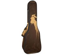 Borsa per ukulele astratta Eid Al Adha Mubarak Pattern Ukulele Custodia per Soprano Tenore Concert 23 Pollici 10 MM Spesso Morbido Imbottito Cinghie Regolabile Gig Bag