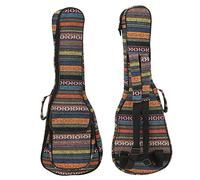 Borsa per Ukulele, Borsa per Ukulele in Stile Etnico con Custodia a Doppia Tracolla per Chitarra a 4 Corde e
