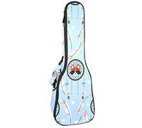 Borsa per ukulele Carina Volpe con Dreamcather Piuma Pattern Ukulele Custodia per Soprano Tenore Concert 23 Pollici 10 MM Spessore Morbido Imbottito Cinghie Regolabile Gig Bag