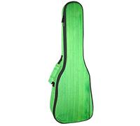 Borsa per ukulele chiodi di garofano su bordo di legno verde Custodia per ukulele soprano tenore concerto 23 pollici 10 mm di spessore morbido imbottito cinghie regolabili Gig Bag