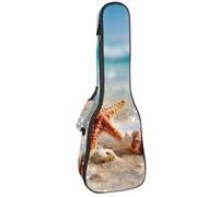 Borsa per ukulele da 58,4 cm, con simpatici squali e galleggianti da piscina, imbottitura per le vacanze, custodia per il trasporto con custodia e manico spesso, Multicolore 06, 25.9x9x3.1in/66x23x8cm