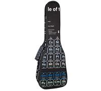 Borsa per ukulele didattica Tavola periodica degli elementi Modello Ukulele Custodia per Soprano Tenore Concert 23 Pollici 10 MM Spessore Morbido Imbottito Cinghie Regolabile Gig Bag