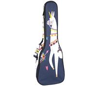 Borsa per ukulele divertente Alpaca I Choose To Be A Unicorn Pattern Ukulele Custodia per Soprano Tenore Concert 23 Pollici 10MM Spesso Morbido Imbottito Cinghie Regolabile Gig Bag