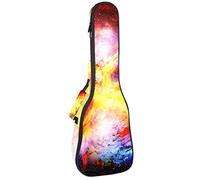 Borsa per ukulele Flying Phoenix Bird On Starry Sky Custodia Ukulele per Soprano Tenore Concert 23 Pollici 10 MM Spesso Morbido Imbottito Cinghie Regolabile Gig Bag