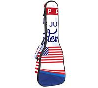 Borsa per ukulele Happy Independence Day Of 4Th Luglio Modello Ukulele Custodia per Soprano Tenore Concert 23 Pollici 10MM Spesso Morbido Imbottito Cinghie Regolabile Gig Bag