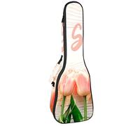 Borsa per ukulele tenore, impermeabile, per ukulele e ukulele imbottita, ideale per concerti soprano (21/23/24 pollici), Hello Spring Lily
