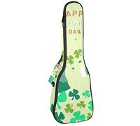 Borsa per ukulele tenore, impermeabile, per ukulele e ukulele imbottito, ideale per concerti soprano (21/23/24 pollici), Happy St Patricks Day People Dancing