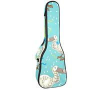 Borsa per ukulele tenore, impermeabile, per ukulele e ukulele imbottito, ideale per concerti soprano (21/23/24 pollici), personaggio dei cartoni animati Dodo Uccelli