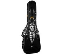 Borsa per ukulele Time Global Carmen Rudy Starry Moth Ukulele Case per Soprano Tenore Concerto 23 Pollice 10 MM Spessore Morbido Imbottito Cinghie Regolabili Gig Bag