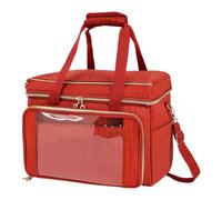 Borsa per Uncinetto - 14,4 Pollici, Oxford 600D, Organizer a Maglia con Tracolla Regolabile e Scomparti Multipli per Aghi e, Ideale per progetti creativi in Viaggio
