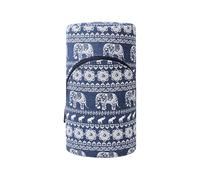 Borsa per uncinetto, organizer portatile per filato da maglia, 27 x 15 cm, design compatto con scomparti, ideale per uncinetti, aghi e palline di lana, chiusura con cerniera, Multicolore, Refer to