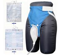 Borsa per urina maschile, indossabile per orinatoio da uomo, catetere collettore di urina per anziani, per adulti e anziani, per pazienti costretti a letto per incontinenza urinaria (set collettore