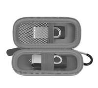 Borsa per USB Stick compatibile con SanDisk/per Samsung/per PNY Flash Drive, Memory Stick Thumb Drive, borsa per dati, 16/32/128GB Accessori elettronici portatile (Grigio scuro)