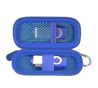 Borsa per USB Stick compatibile con SanDisk/per Samsung/per PNY Flash Drive, Memory Stick Thumb Drive, borsa per dati, 16/32/128GB Accessori Elettronici Portatile (Blu Scuro)