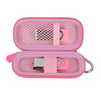 Borsa per USB Stick compatibile con SanDisk/per Samsung/per PNY Flash Drive, Memory Stick Thumb Drive, borsa per dati, 16/32/128GB Accessori Elettronici Portatile (Rosa)