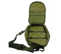 Borsa per utensili da campeggio, regolabile, organizer per utensili da cucina, borsa compatta per da cucina, borsa portaoggetti per attività all'aperto, Verde militare, Refer to description,