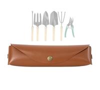 Borsa per utensili da giardino, organizzatore di attrezzi da giardinaggio - Borsa per utensili da giardino impermeabile organizzatore,Porta di campeggio per scavi in pelle artificiale portatile per