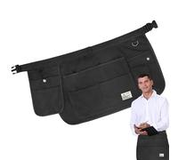Borsa per utensili - sacca a da 17 Inc per tasca di tela, organizzatore Easy Gardening con accesso rapido, cinturino regolabile per i fiori strumenti di cortile di lavoro, nero, casa e uso est