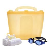 Borsa per vestiti bagnati in silicone, grande capacità, lavabile | Custodia impermeabile a prova di perdite, 20 x 7,5 x 17,5 cm, isola l'attrezzatura bagnata durante il campeggio, la doccia