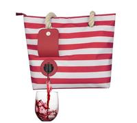Borsa per vino con beccuccio nascosto, borsa per vino da spiaggia con comparazione del vino nascosta, borsa termica a tenuta stagna per picnic all'aperto, spiaggia, regalo per gli amanti del vino,