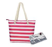 Borsa per vino con dispenser per bevande, borsa da spiaggia con sacchetto per vino, a tenuta stagna e con scomparto isolato, borsa a tracolla isolata per spiaggia, viaggi, picnic, campeggio, Rosso +