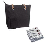 Borsa per Vino Con Rubinetto e Dispenser per Bevande - Per Cinema, Concerti, Sport - Nero