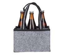 Borsa per vino da 6 bottiglie, Borsa per vino da 6 bottiglie,Borsa in feltro per riporre il vino | Divisore staccabile incluso, borsa portatile riutilizzabile per bottiglie di vino da viaggio, campegg