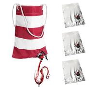 Borsa per vino da spiaggia con beccuccio, borsa per vino con beccuccio, isolata a tenuta stagna, con 3 sacchetti ricaricabili (rosso)