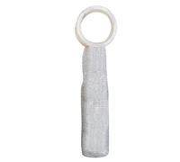 Borsa per vino lucida, riutilizzabile, con strass, con rete elastica, borsa termica per bottiglie d'acqua, borsa per vino con manico robusto, borsa per vino glitterata, porta vino per feste da 750 ml