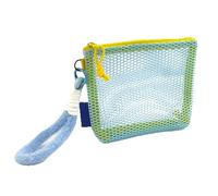 Borsa per WC trasparente | Organizzatore per trucco in PVC impermeabile con separazione a secco bagnato | Valigia da viaggio di grande capacità con tasca carina per spa, aereo, dormitorio, crociera