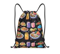 Borsa per zaino con coulisse con stampa bandiera francese Borsa sportiva da palestra Borsa con coulisse Borsa per la spesa, Cibo sano, M