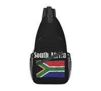 Borsa Petto Poliestere Sacchetto Del Messaggero Per Ciclismo, Escursionismo, Viaggi South African Flag All'Aperto Zaini A Tracolla