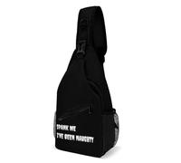 Borsa Petto Poliestere Sling Bag Per Scuola, Campeggio, Escursionismo Spank Me I'Ve Been Naughty Casual Zaini A Tracolla