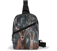 Borsa pettorale Noble Deer maschio e femmina, borse a tracolla multiuso zaino a tracolla impermeabile da viaggio