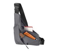 Borsa pettorale per sport all'aria aperta da uomo, pettorale resistente, spallacci regolabili borse da corsa corsa forma triangolare compatta, Grigio, Refer to description, Unisex - Adulto