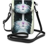 Borsa piccola per cellulare in pelle Pu collo d'anatra blu bowknot carino animale da fattoria cuore borse a tracolla portafoglio da viaggio