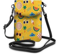 Borsa piccola per cellulare in pelle Pu collo d'anatra blu bowknot carino animale da fattoria cuore borse a tracolla portafoglio da viaggio