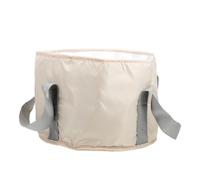 Borsa Pieghevole Beige Grande Capacità, per Pediluvio da Viaggio | Alluminio Film da Rinforzate Cuciture, Peva Membrana, Poliestere Facile Trasportare e Riporre