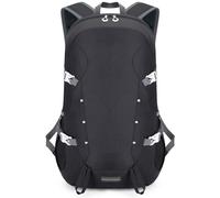 Borsa pieghevole da 35 litri per corda da arrampicata, leggera con scomparti multipli e strisce riflettenti per viaggi, campeggio, escursionismo, 51,1 x 20,3 x 11,20,3 x 19,22,9 cm, nero
