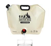 Borsa pieghevole per contenitori per acqua,Barca d'acqua pieghevole - Contenitore di acqua potabile pieghevole riutilizzabile con rubinetto girevole,Portatore d'acqua portatile 8L, borsa contenitore