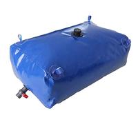 Borsa pieghevole per l'acqua, contenitore portatile di grande capacità flessibile con valvola on/off, ideale per la raccolta e la fornitura di acqua piovana di emergenza all'aperto
