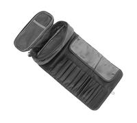 Borsa Pieghevole per Pennelli Make-up, Custodia Rotolo | Piccole Tasche Divisorie, Flap Protettivo per Strumenti, Facile da Riporre, per Trasporto All'aperto e Postazione