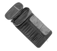 Borsa Pieghevole per Pennelli Make-up Design Arrotolabile | Tessuto Traspirante, Tasche Divisorie, Formato Compatto, per Postazione Make-up e Trasporto All'aperto