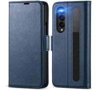 Borsa Pieghevole Per Samsung Galaxy Z FOLD 3 RFID Custodia Wallet Cover Libro